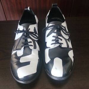 Comme des Garcons Homme Plus leather deComme des Garcons Black and White Oxfords